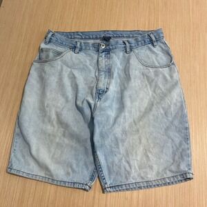 Route 66 Mens Light Wash Denim Shorts Size 36 Relaxed Fit Vintage 100% Cotton